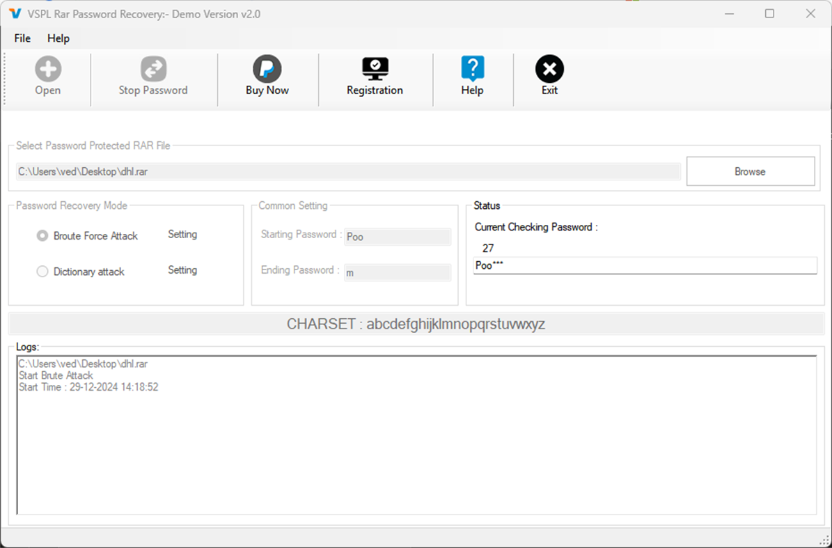 #4. Rar Password Recovery Software (Windows) Podle: VARTIKA SOFTWARE PRIVATE LIMITED