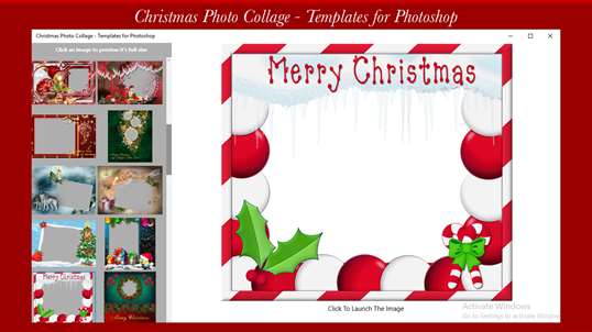 Christmas Photo Collage - Templates for Photoshop screenshot 3