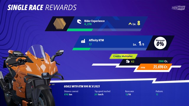 RIDE 6 - Credits Multiplier screenshot 1
