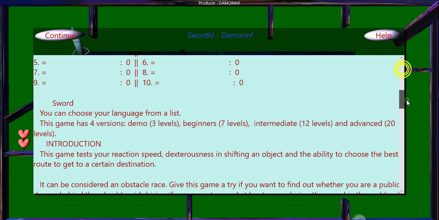 #8. Sword Labyrinth (Windows) 作者: SC DAMORINF SRL