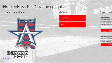 HockeyBoss for Windows 8.1 Screenshots 1