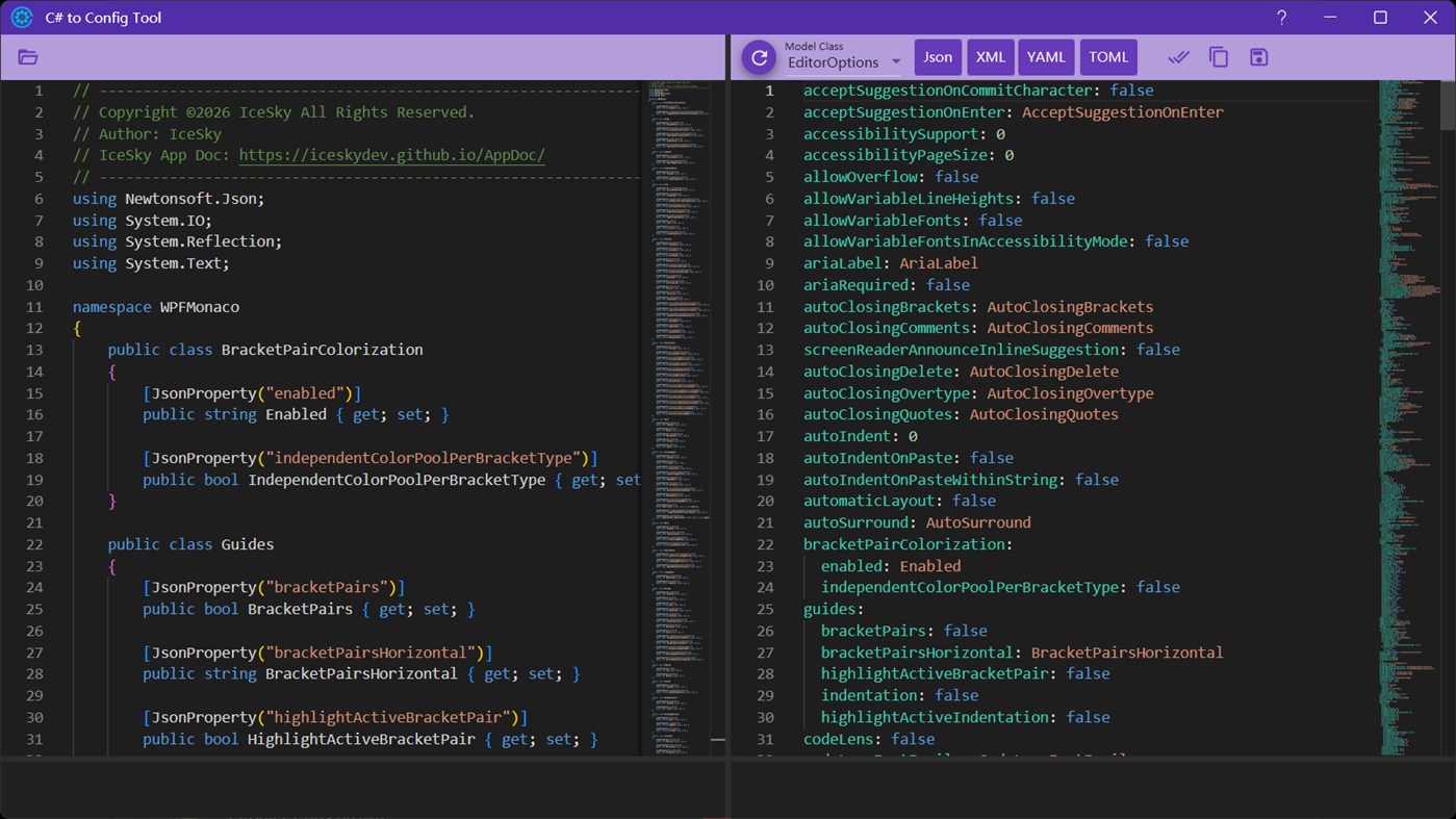 #3. C#2Config (Windows) Ved: IceSky
