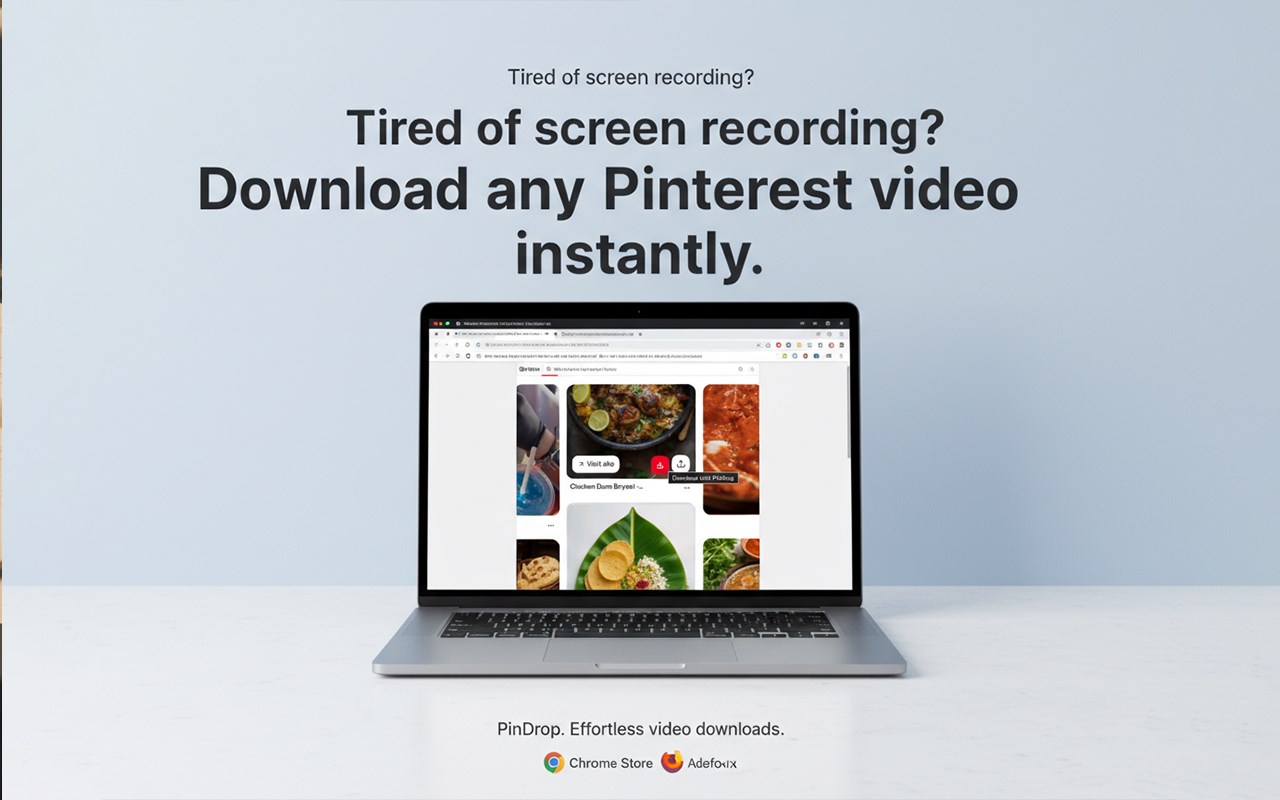 PinDrop — Pinterest Media Downloader