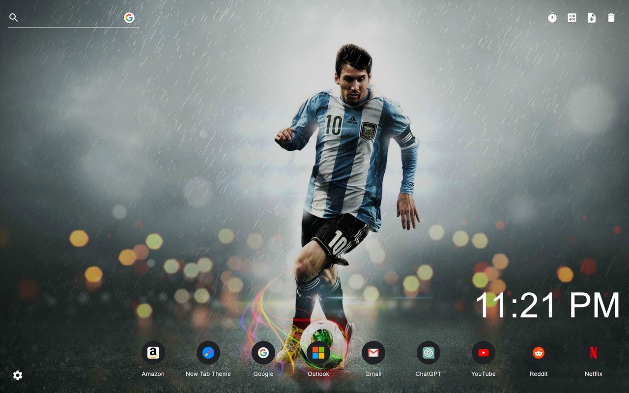 Lionel Messi Wallpaper New Tab