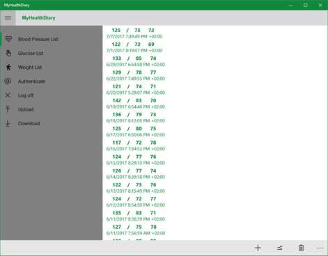 MyHealthDiary Screenshots 1