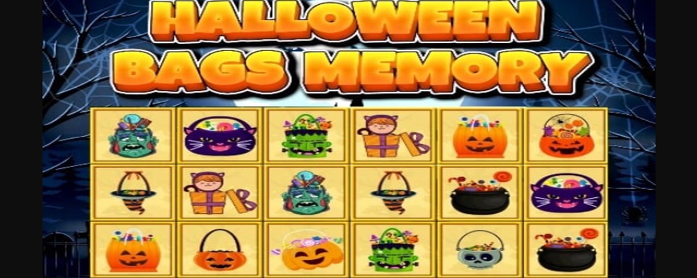 Halloween Bags Memory Game marquee promo image