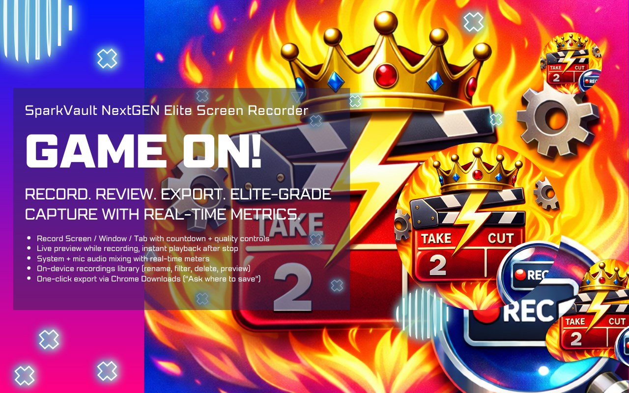 SparkVault NextGEN Elite Screen Recorder