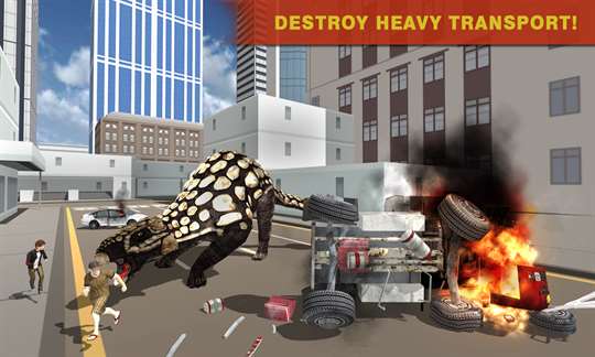 City Dinosaur Rampage: Dino Simulator 3D screenshot 1