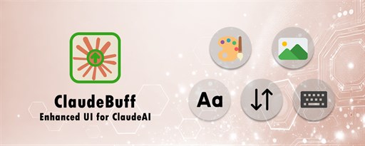 ClaudeBuff - Enhanced UI for ClaudeAI marquee promo image