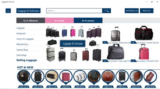 Luggage & Suitcases screenshot 1