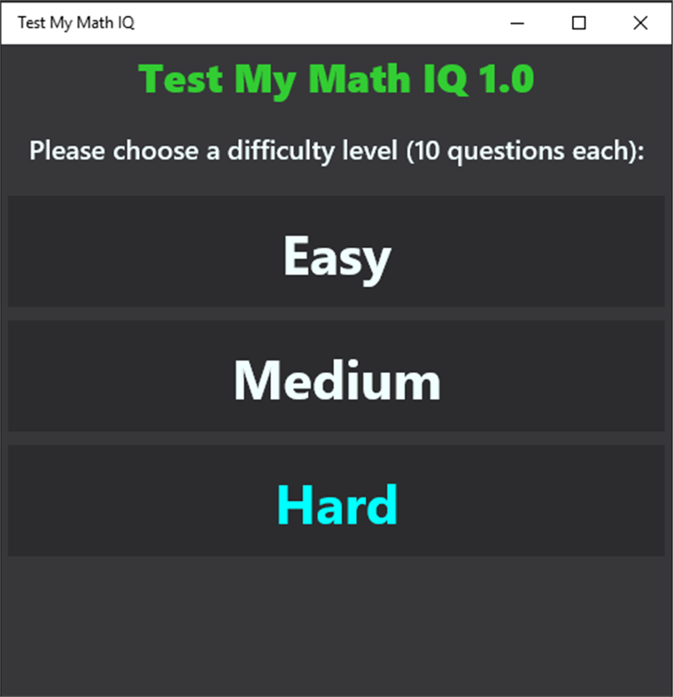 #1. Test My Math IQ (Windows) 由: Nikolay Kostov