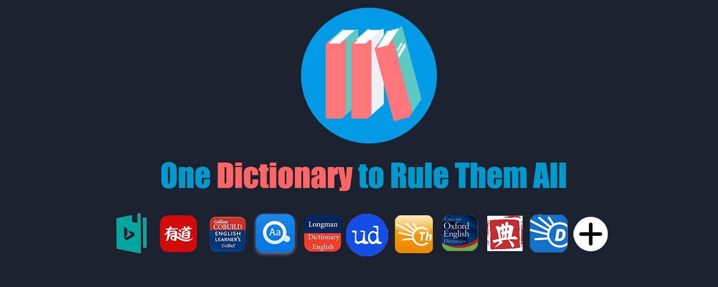 Dictionariez: one to rule them all marquee promo image
