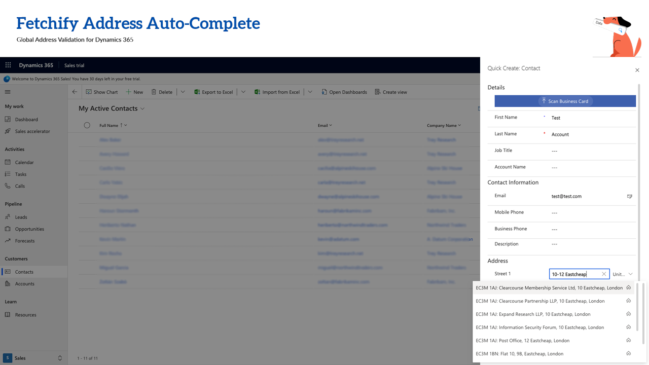 Snapshot 2 of Fetchify Address Lookup & Validation