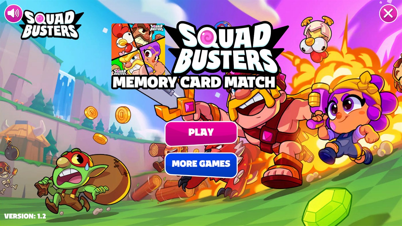 #2. Squad Buster Memory Card Match (Windows) 由: Ken Coloring