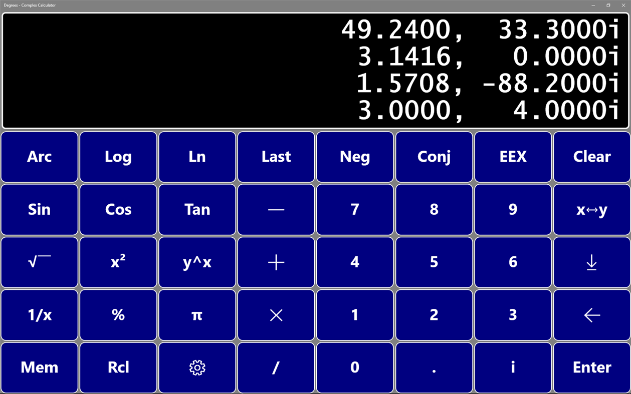 #2. Complex Calculator (Windows) Podle: Teraflop