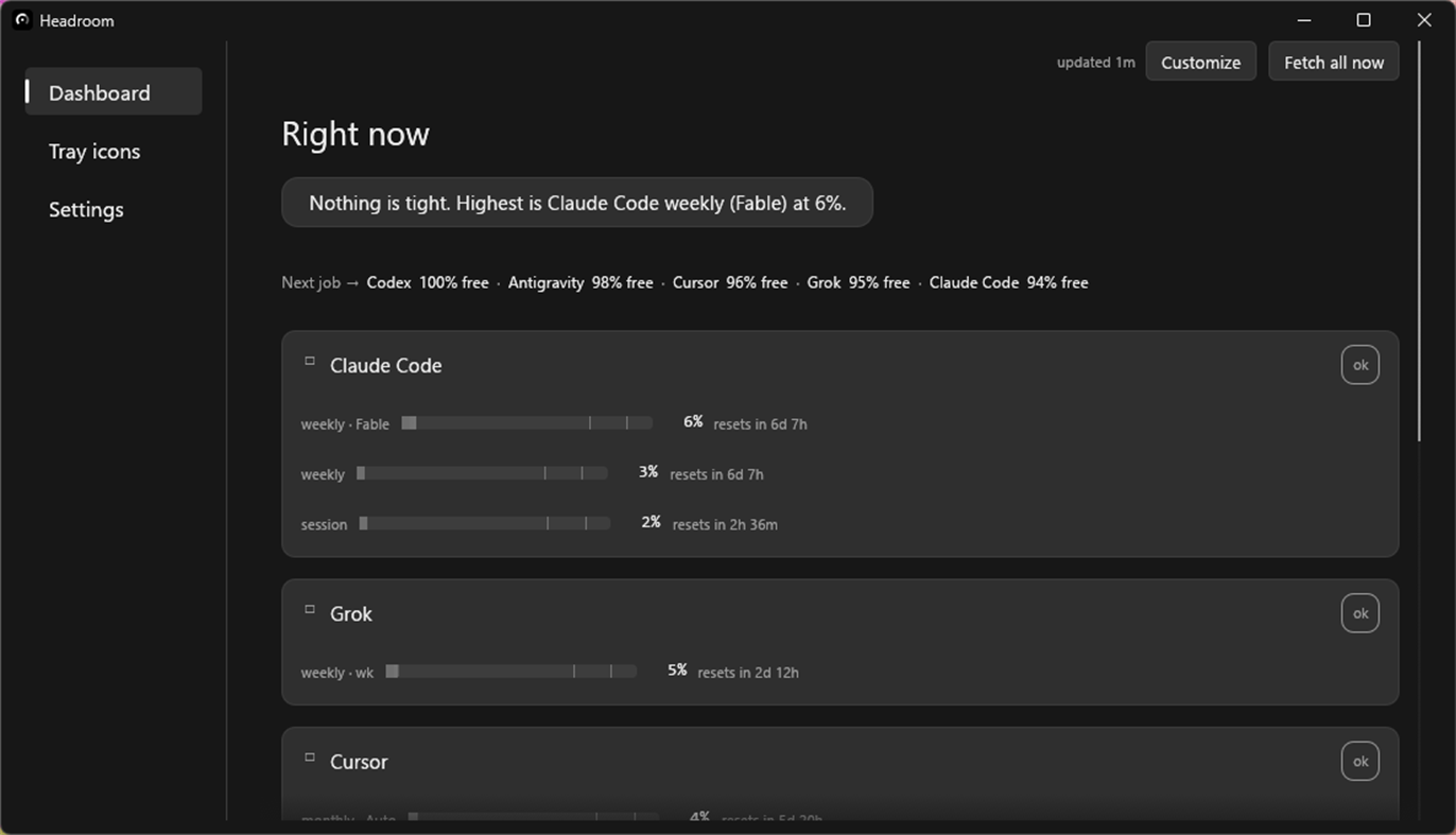 #1. Headroom (Windows) Podle: CopperBit Software