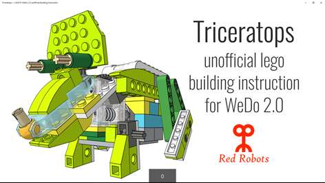 Triceratops — LEGO® WeDo 2.0 unofficial Building Instruction Screenshots 1