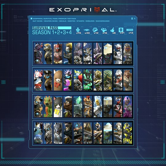 Exoprimal Survival Pass Premium Tier Bundle for xbox