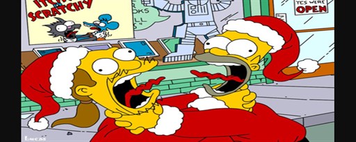 Simpsons Christmas Jigsaw Puzzle Game marquee promo image