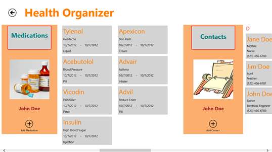 Health Organizer screenshot 3