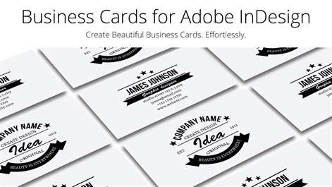 Business Card Templates for InDesign Screenshots 1