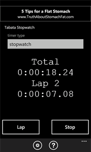 Tabata Stopwatch screenshot 2