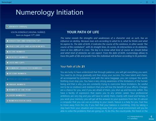 Personal Numbers (Numerology Initiation) screenshot 4