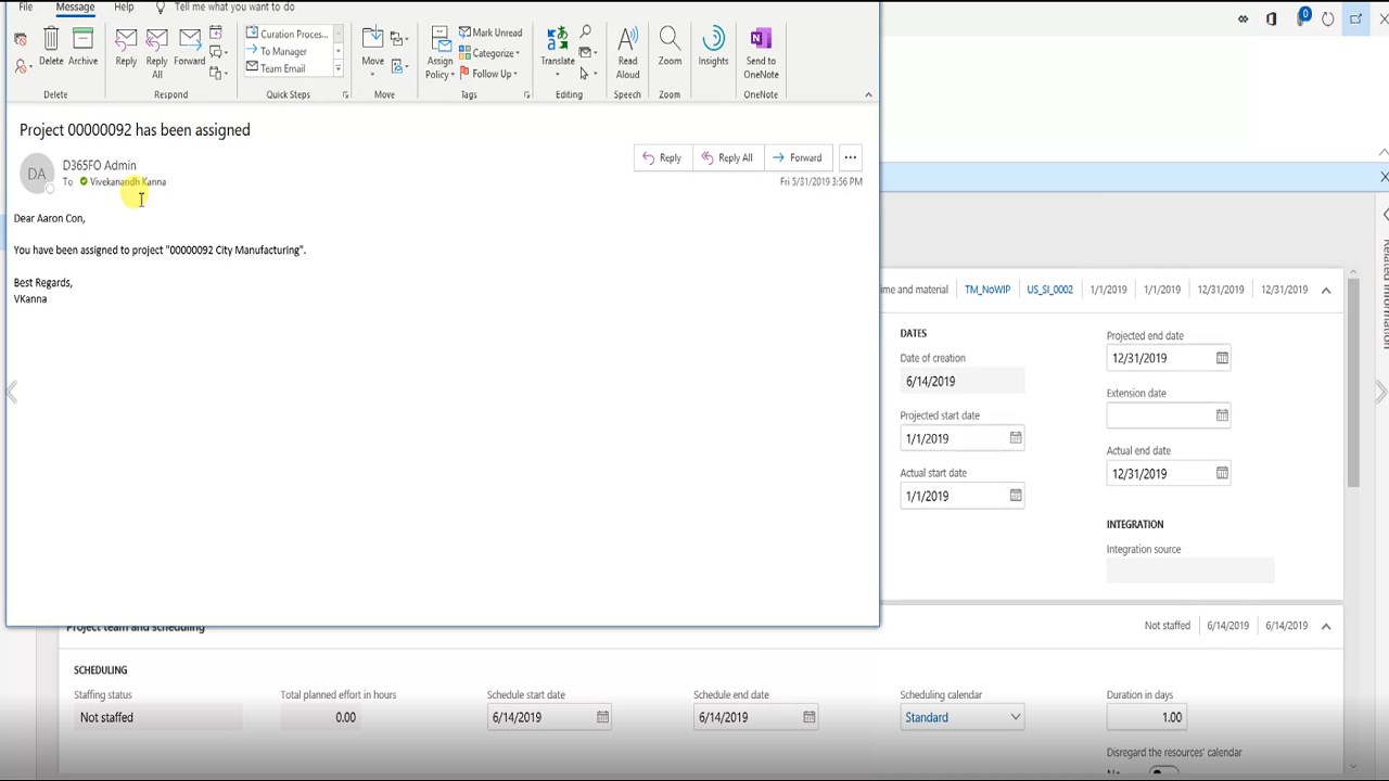 Snapshot 5 of Project Email Notification App