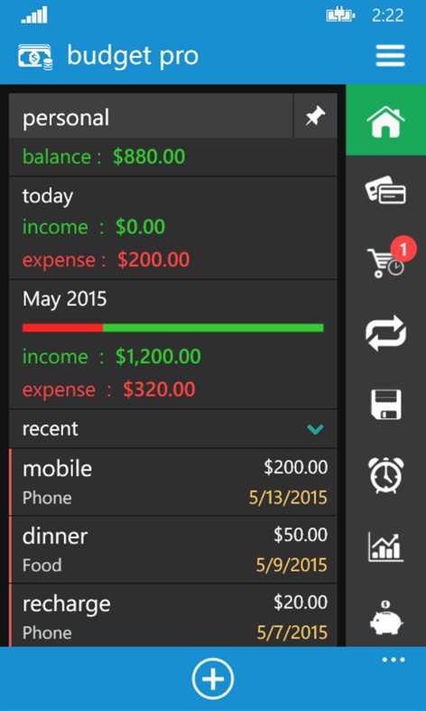 Budget Pro + Screenshots 1