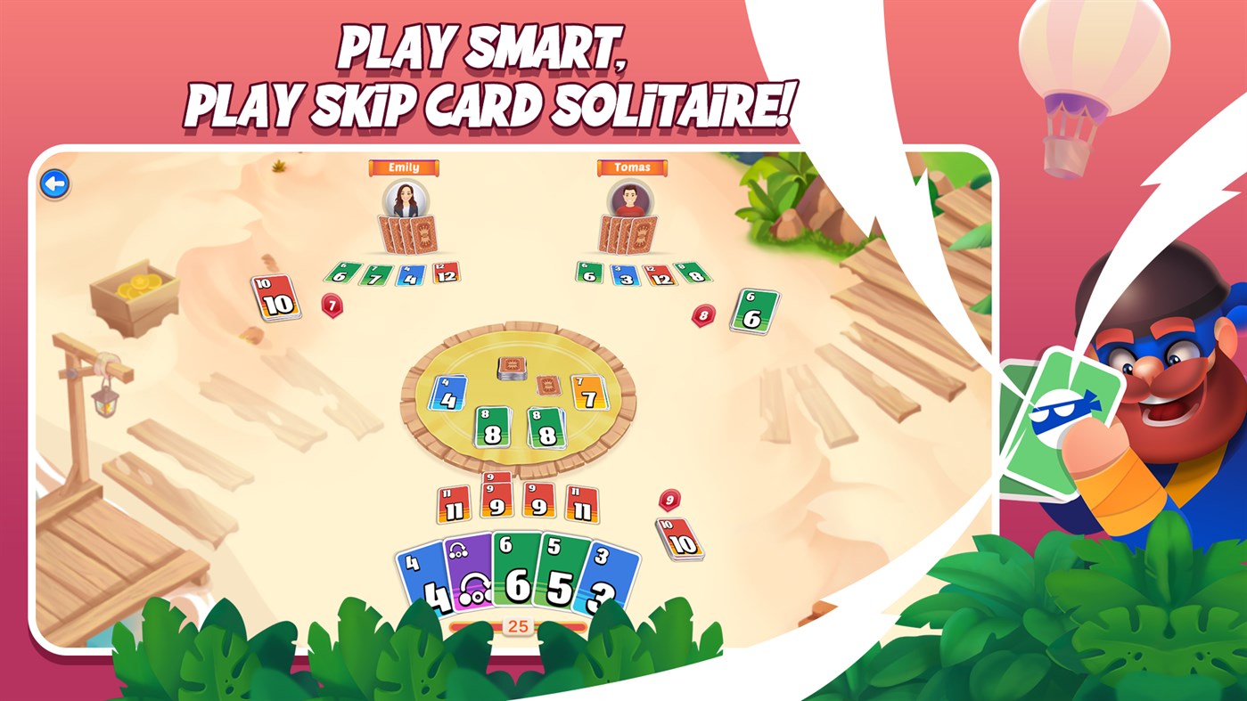 #5. Skip Card Solitaire 3D (Windows) 来自: Card Guru Game Studios