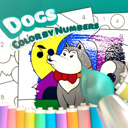 Color by Numbers - Dogs