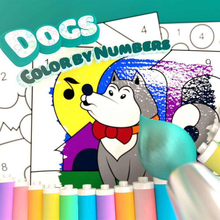 Color by Numbers - Dogs