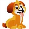 Dogs Color by Number - Pixel Art, Animals Sandbox Coloring
