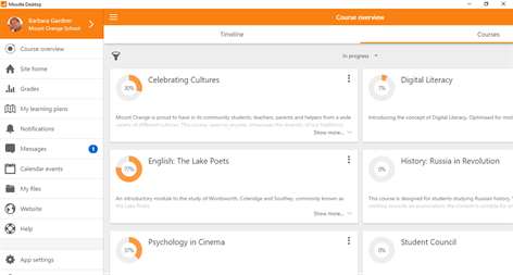 Moodle Desktop Screenshots 1