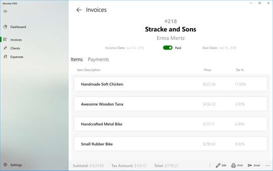 Moneta - Invoice & Accounting screenshot 5