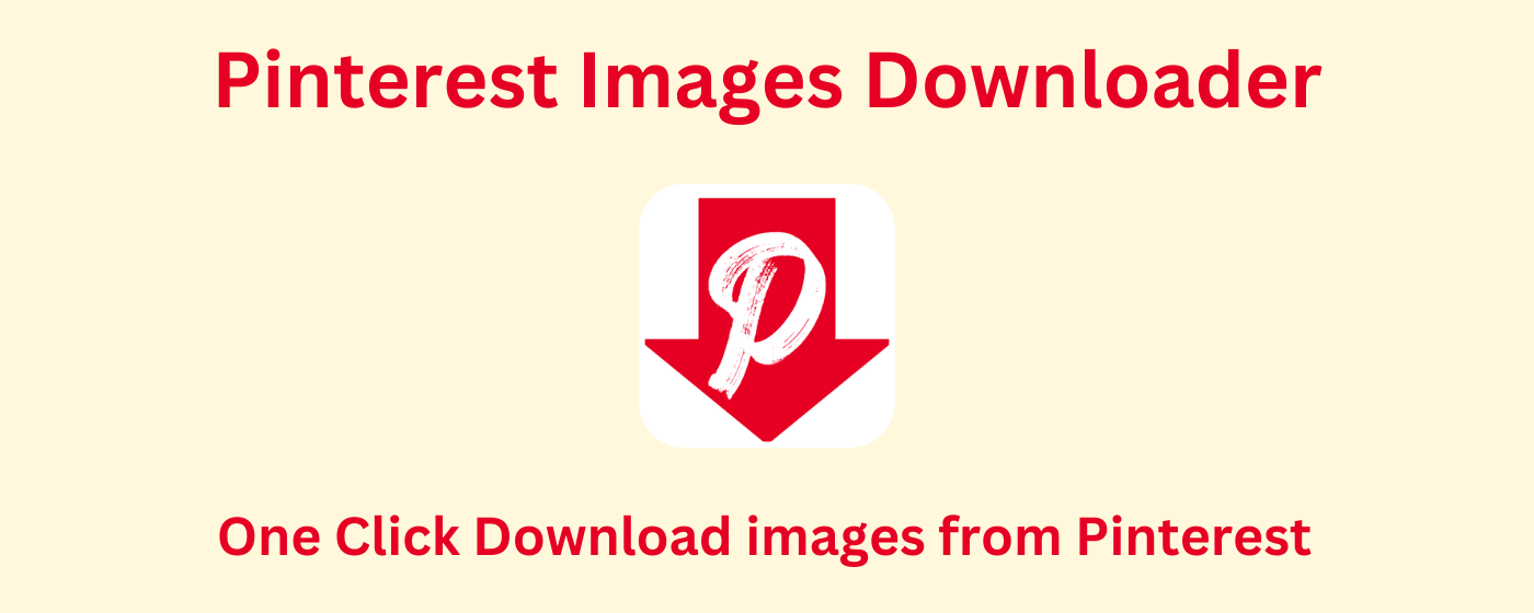 Pinterest Images Downloader - Pinterest Video Downloader marquee promo image