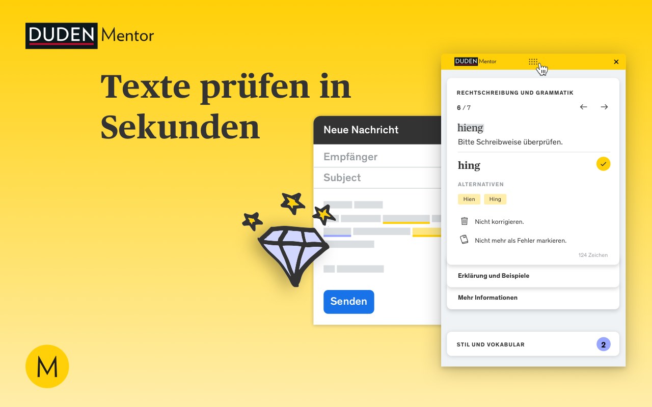 Duden-Mentor-Textprüfung