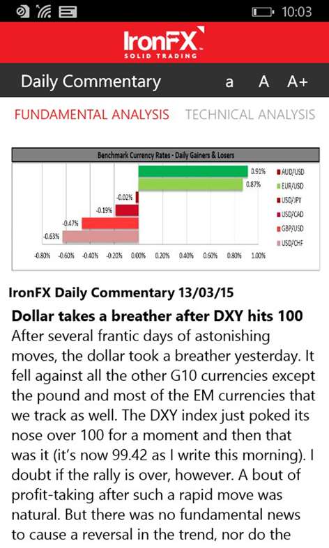 IronFX Research Screenshots 2