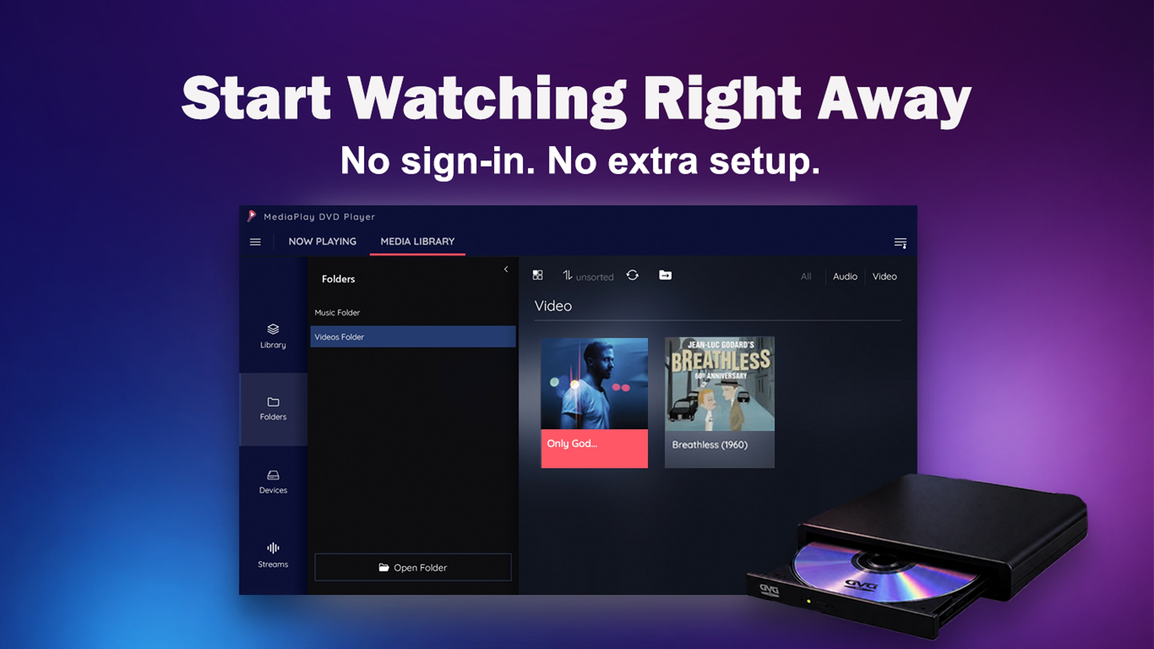 MediaPlay DVD Player – Play DVDs & More screenshot