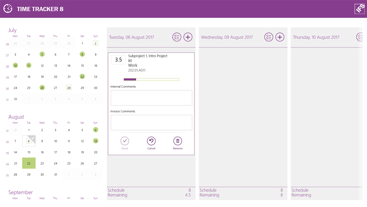 #2. IFS Time Tracker 8 (Windows) Podle: IFS