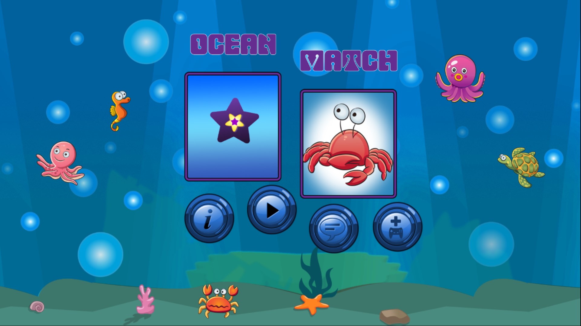Игры океана 2. Ocean Match.