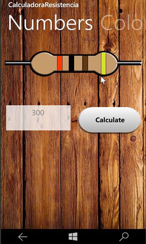 Zrzut 3 CalculadoraResistencia windows