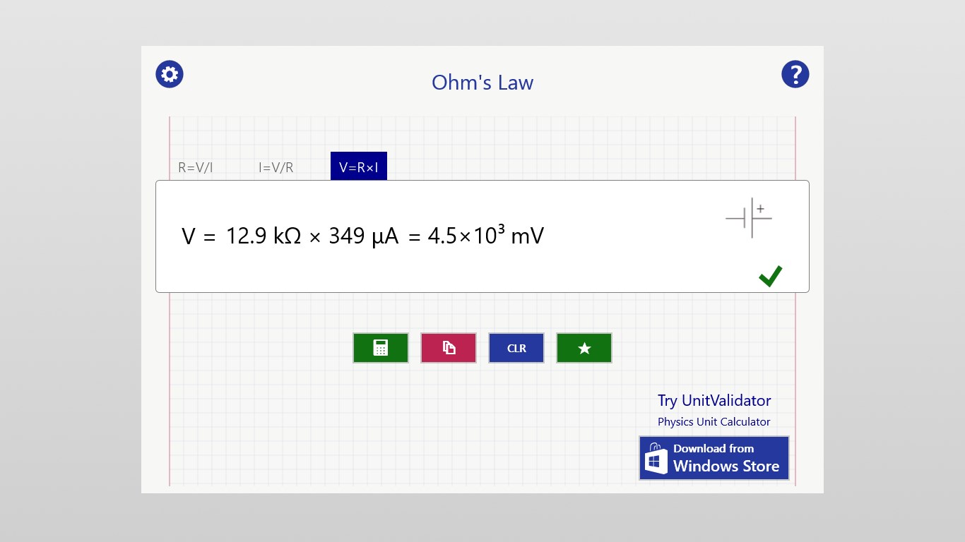 Ohm's Law - Physics Unit Calculator PC Download Free - Best Windows 10 Apps