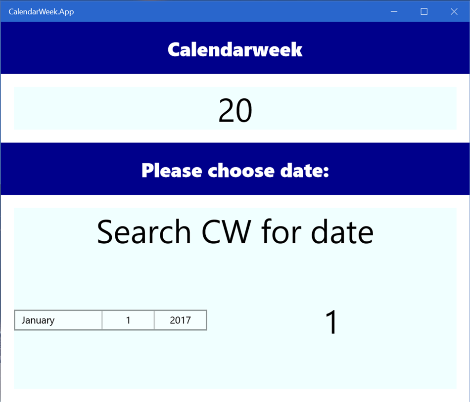 CalendarWeek.App (Windows) 由: (Jo)pps