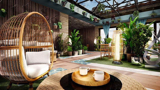Hotel Renovator - Indoor Garden Room & Furniture Set screenshot 1