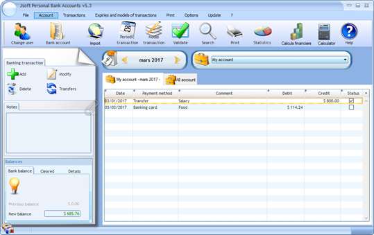 Family Accounting screenshot 1