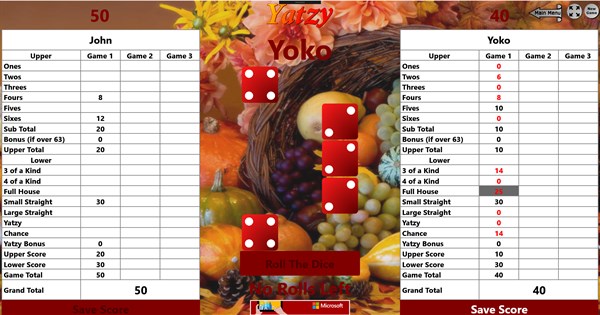 Yatzy Multi-Game Edition — 4