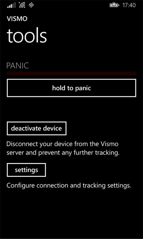 Vismo Tracking Screenshots 2