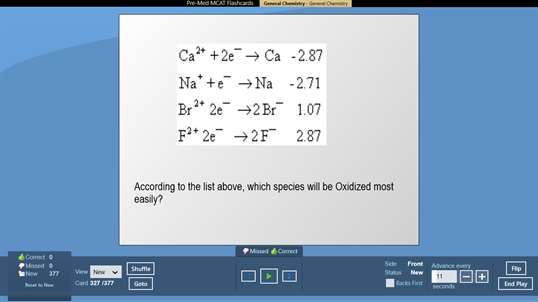 Pre-Med MCAT Flashcards for Medical College Admissions Test screenshot 1