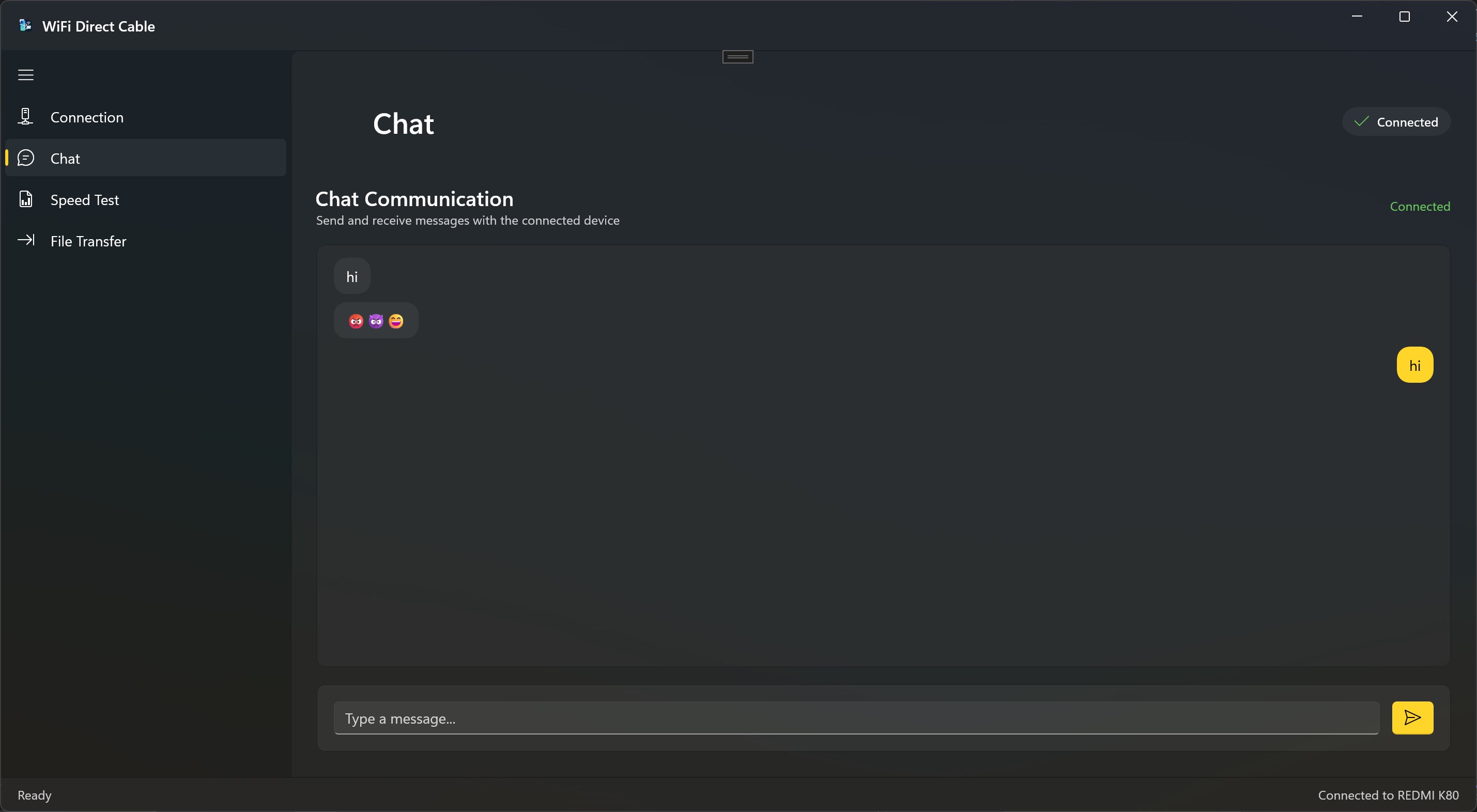 WDCable screenshot